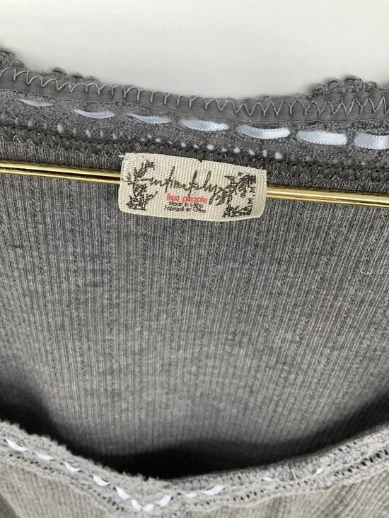 Free People Intimately Only You Long-sleeve top size Medium Grey - Picture 3 of 6